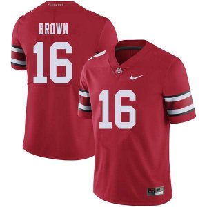 NCAA Ohio State Buckeyes Men's #16 Cameron Brown Red Nike Football College Jersey MZM8445QS